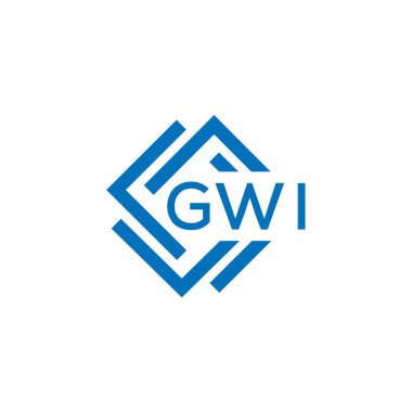 Beyaz arka planda CWI harf logosu tasarımı. CWI yaratıcı daire harfi logosu konsepti. CWI harf tasarımı.