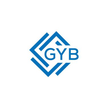 Beyaz arka planda CYB harfi logo tasarımı. CYB yaratıcı daire harfi logosu konsepti. CYB harf tasarımı.