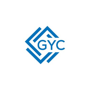 Beyaz arka planda CYC harf logosu tasarımı. CYC yaratıcı daire harfi logosu konsepti. CYC harf tasarımı.