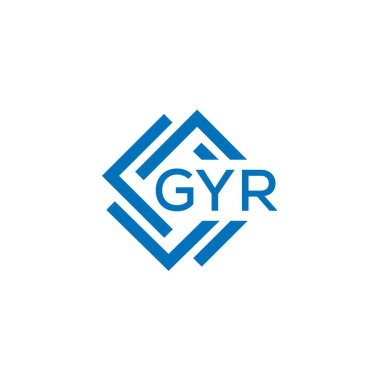 Beyaz arka planda CYR harf logosu tasarımı. CYR yaratıcı daire harfi logosu konsepti. CYR harf tasarımı.