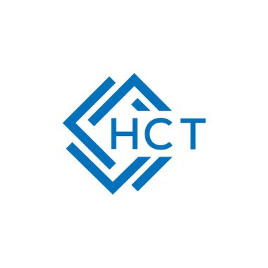 Beyaz arka planda HCT harfli logo tasarımı. Yaratıcı yuvarlak harf logosu kavramı. HCT harf tasarımı.