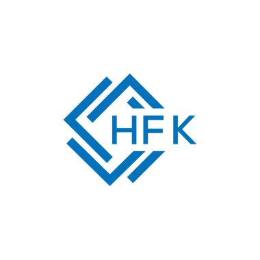 Beyaz arka planda HFK harf logosu tasarımı. HFK yaratıcı daire harfi logosu konsepti. HFK harf dizaynı. Beyaz arkaplanda HFK harf logosu tasarımı. HFK yaratıcı daire harfi logosu konsepti. HFK harf tasarımı.