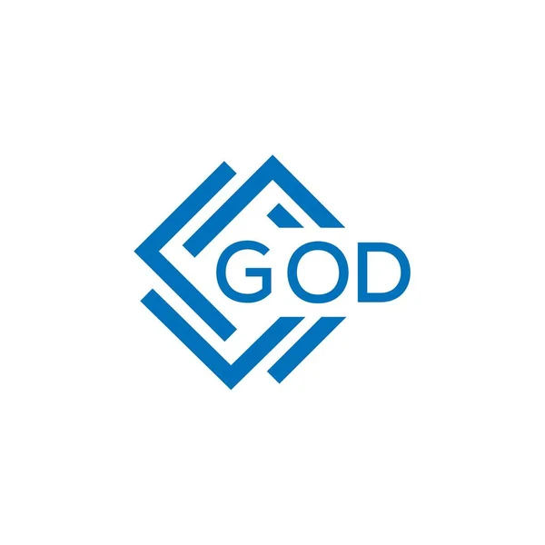 Cod Letter Logo Design White Background Cod Creative Circle Letter — Stock Vector