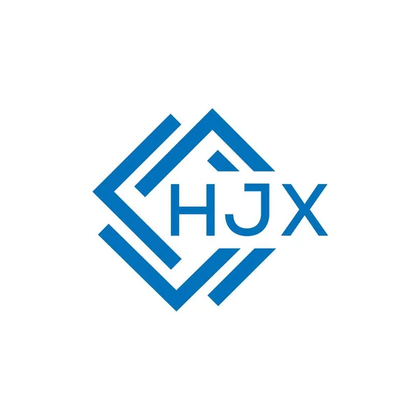 白を基調としたHjxレターロゴデザイン Hjxクリエイティブサークルレターロゴコンセプト Hjxレターデザイン — ストックベクタ