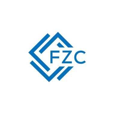 Beyaz arka planda FZC harf logosu tasarımı. FZC yaratıcı daire harfi logosu konsepti. FZC harf tasarımı.
