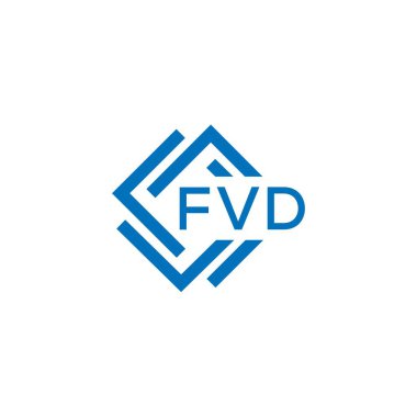 Beyaz arka planda FVD harf logosu tasarımı. FVD yaratıcı daire harfi logosu konsepti. FVD harf tasarımı.