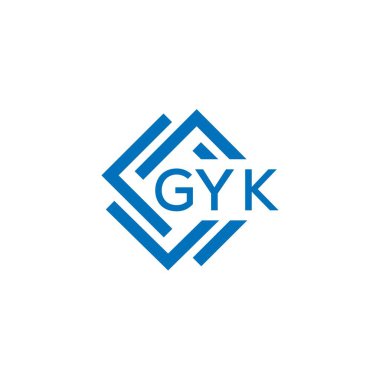 Beyaz arka planda CYK harf logosu tasarımı. CYK yaratıcı daire harfi logosu konsepti. CYK harf tasarımı.