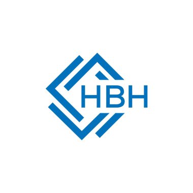 Beyaz arka planda HBh harfli logo tasarımı. HBH yaratıcı daire harfi logosu. HBh harf tasarımı.