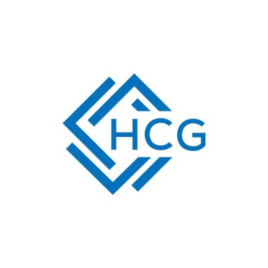 Beyaz arka planda HCG harf logosu tasarımı. HCG yaratıcı daire harfi logosu konsepti. HCG harf tasarımı.