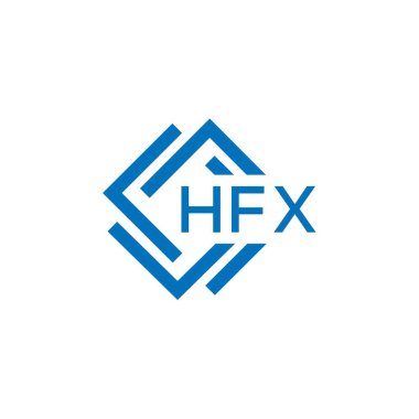 Beyaz arka planda HFX harfli logo tasarımı. HFX yaratıcı daire harfi logosu konsepti. HFX harf dizaynı. Beyaz arkaplanda HFX harf logosu tasarımı. HFX yaratıcı daire harfi logosu konsepti. HFX harf tasarımı.