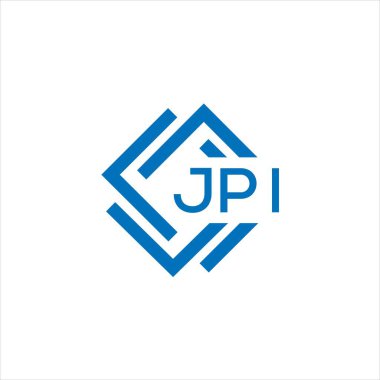Siyah arka planda JPI harf logosu tasarımı. JPI yaratıcı daire harfi logosu konsepti. JPI harf tasarımı.