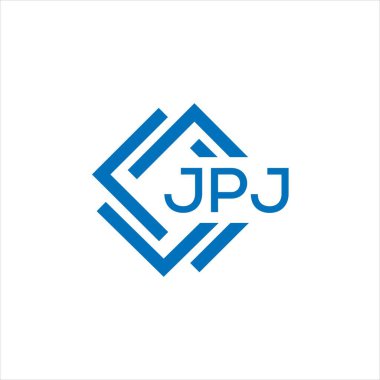 Siyah arka planda JPJ harf logosu tasarımı. JPJ yaratıcı daire harfi logosu konsepti. JPJ harf tasarımı.