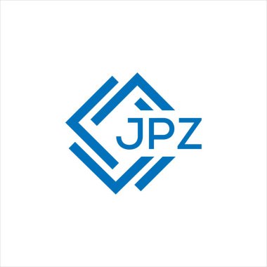 Siyah arkaplanda JPZ harf logosu tasarımı. JPZ yaratıcı daire harfi logosu konsepti. JPZ harf tasarımı.