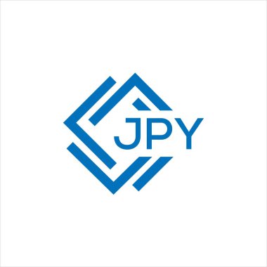 Siyah arkaplanda JPY harf logosu tasarımı. JPY yaratıcı daire harfi logosu konsepti. JPY harf tasarımı.