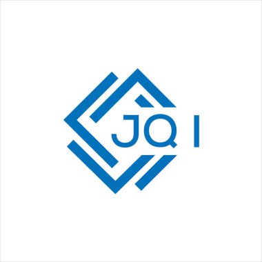 Siyah arka planda JQI harf logosu tasarımı. JQI yaratıcı daire harfi logosu konsepti. JQI harf tasarımı.