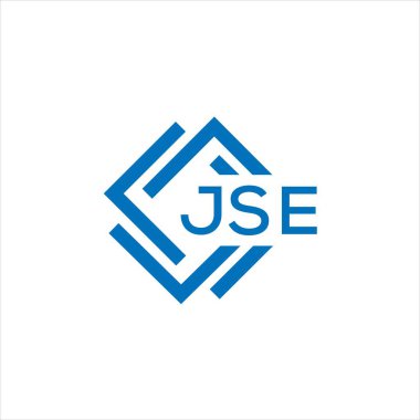 Beyaz arka planda JSE harfi logo tasarımı. JSE yaratıcı daire harfi logosu konsepti. JSE harf tasarımı.