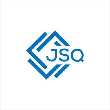 Beyaz arka planda JSQ harfi logo tasarımı. JSQ yaratıcı daire harfi logosu konsepti. JSQ harf tasarımı.