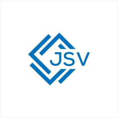 Beyaz arka planda JSV harf logosu tasarımı. JSV yaratıcı daire harfi logosu konsepti. JSV harf tasarımı.