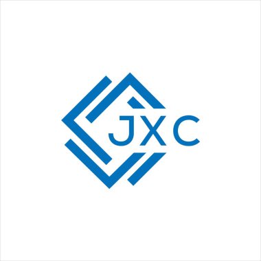 Beyaz arkaplanda JXC harf logosu tasarımı. JXC yaratıcı daire harfi logosu konsepti. JXC harf tasarımı.