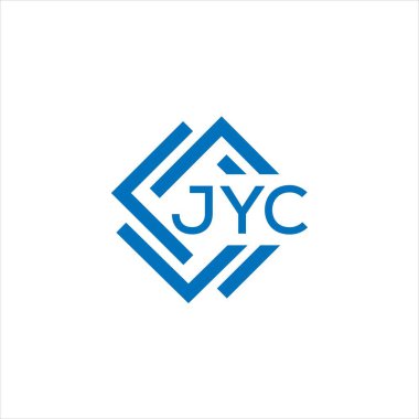 Beyaz arka planda JYC harf logosu tasarımı. JYC yaratıcı daire harfi logosu konsepti. JYC harf tasarımı.