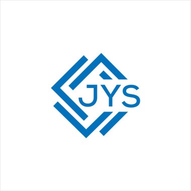 Beyaz arka planda JYS harfi logo tasarımı. JYS yaratıcı daire harfi logosu konsepti. JYS harf tasarımı.