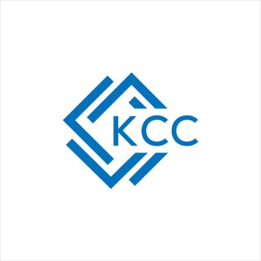 Beyaz arkaplanda KCC harf logosu tasarımı. KCC yaratıcı daire harfi logosu konsepti. KCC harf tasarımı.