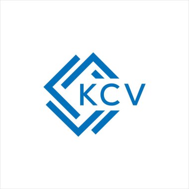 Beyaz arkaplanda KCV harf logosu tasarımı. KCV yaratıcı daire harfi logosu konsepti. KCV harf tasarımı.