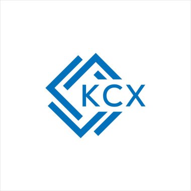 Beyaz arkaplanda KCX harfli logo tasarımı. KCX yaratıcı daire harfi logosu konsepti. KCX harf tasarımı.