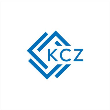 Beyaz arkaplanda KCZ harf logosu tasarımı. KCZ yaratıcı daire harfi logosu konsepti. KCZ harf tasarımı.