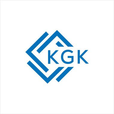 Beyaz arkaplanda KGK harf logosu tasarımı. KGK yaratıcı daire harf logosu kavramı. KGK harf tasarımı.