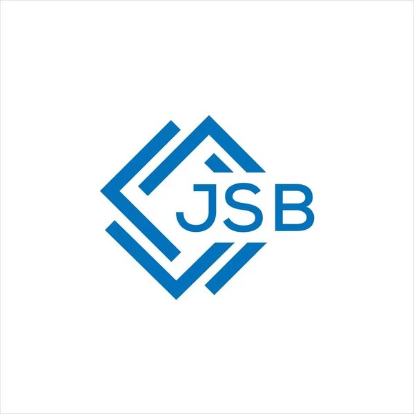 Jsb Buchstabe Logo Design Auf Weißem Hintergrund Jsb Creative Circle — Stockvektor
