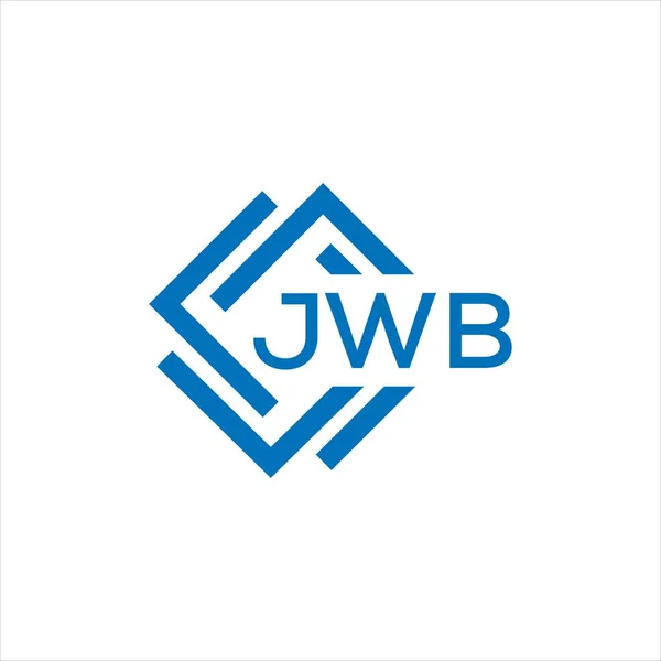 Jwb Betű Logó Design Fehér Háttérrel Jwb Kreatív Kör Betű — Stock Vector