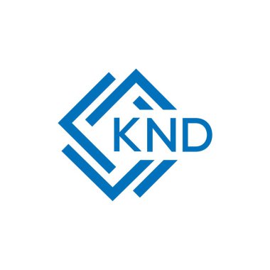 Beyaz arkaplanda KND harf logosu tasarımı. KND yaratıcı daire harfi logosu konsepti. KND harf tasarımı.
