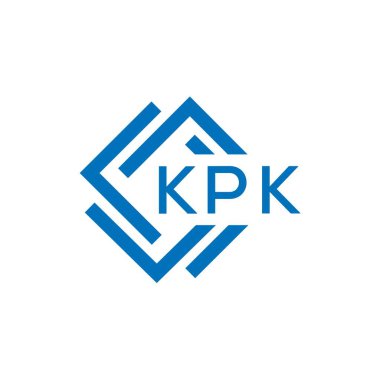 Beyaz arkaplanda KPK harf logosu tasarımı. KPK yaratıcı daire harfi logosu konsepti. KPK harf tasarımı.