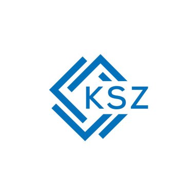 Beyaz arkaplanda KSZ harf logosu tasarımı. KSZ yaratıcı daire harfi logosu konsepti. KSZ harf tasarımı.