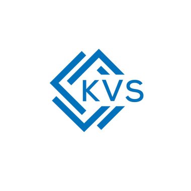 Beyaz arkaplanda KVS harf logosu tasarımı. KVS yaratıcı daire harf logosu konsepti. KVS harf tasarımı.