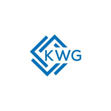 Beyaz arkaplanda KWG harf logosu tasarımı. KWG yaratıcı daire harfi logosu konsepti. KWG harf tasarımı. Beyaz arkaplanda KWG harfi logo tasarımı. KWG yaratıcı daire harfi logosu konsepti. KWG harf tasarımı.