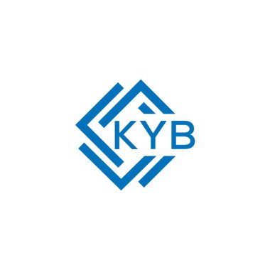 Beyaz arkaplanda KYB harfi logo tasarımı. KYB yaratıcı daire harf logosu konsepti. KYB harf tasarımı. Beyaz arkaplanda KYB harfi logo tasarımı. KYB yaratıcı daire harf logosu konsepti. KYB harf tasarımı. Beyaz arkaplanda KYB harfi logo tasarımı. 