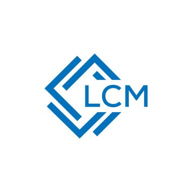 Beyaz arkaplanda LCM harf logosu tasarımı. LCM yaratıcı daire harfi logosu konsepti. LCM harf tasarımı.