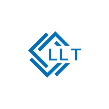 Beyaz arka planda LLT harf logosu tasarımı. LLT yaratıcı daire harfi logosu konsepti. LLT harf tasarımı.