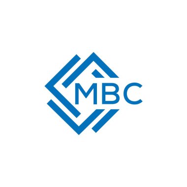 Beyaz arka planda MBC harf logosu tasarımı. MBC yaratıcı daire harfi logosu. MBC harf tasarımı.