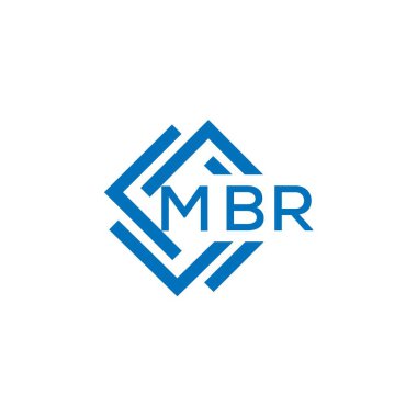 Beyaz arka planda MBR harfi logo tasarımı. MBR yaratıcı daire harfi logosu. MBR harf dizaynı .MBR harfi logo tasarımı beyaz arkaplanda. MBR yaratıcı daire harfi logosu. MBR harf tasarımı.
