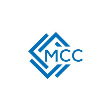Beyaz arka planda MCC harf logosu tasarımı. MCC yaratıcı daire harfi logosu konsepti. MCC harf tasarımı.