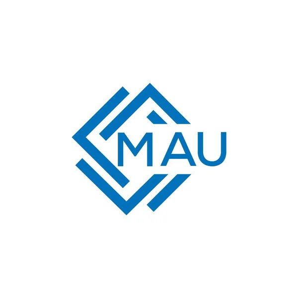 Mau字母标识的白色背景设计 Mau创意圈字母标识概念 Mau字母的名称 Mau字母标识的白色背景设计 Mau创意圈字母标识概念 Mau字母设计 — 图库矢量图片