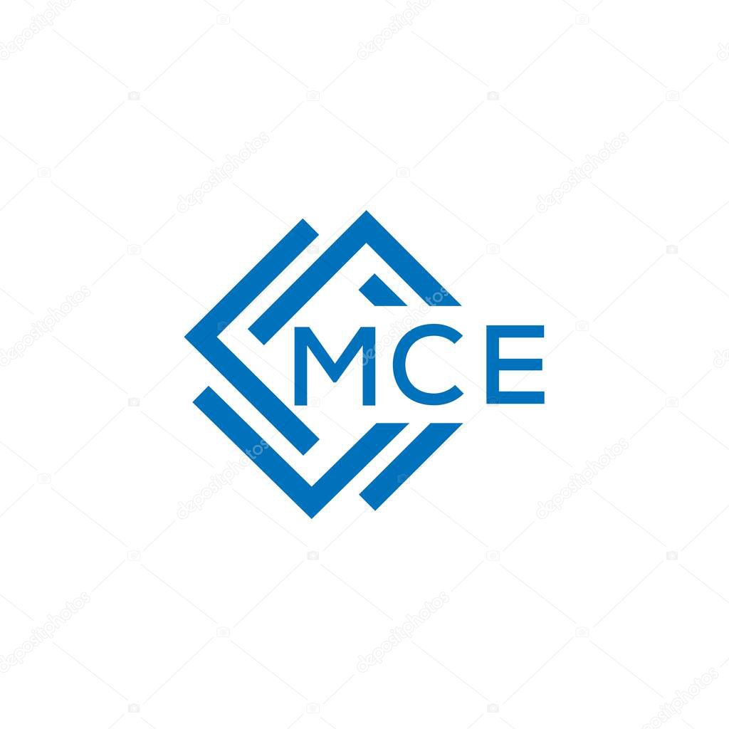 MCE letter logo design on white background. MCE creative circle letter logo concept. MCE letter design.