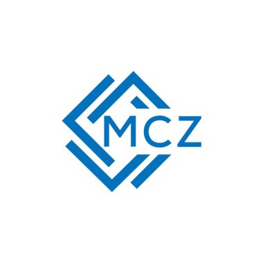 Beyaz arka planda MCZ harf logosu tasarımı. MCZ yaratıcı daire harfi logosu konsepti. MCZ harf tasarımı.