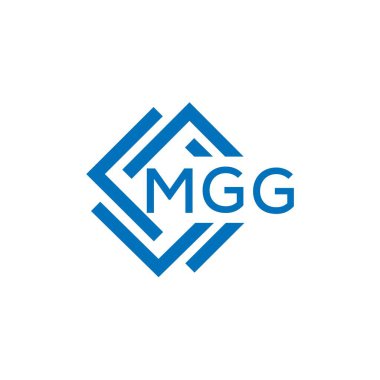 Beyaz arka planda MGG harf logosu tasarımı. MGG yaratıcı daire harfi logosu konsepti. MGG harf tasarımı.