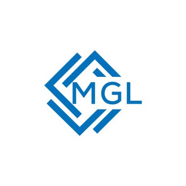 Beyaz arkaplanda MGL harf logosu tasarımı. MGL yaratıcı daire harfi logosu konsepti. MGL harf tasarımı.