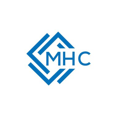 Beyaz arka planda MHC harf logosu tasarımı. MHC yaratıcı daire harfi logosu konsepti. MHC harf tasarımı.