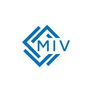 Beyaz arka planda MIV harf logosu tasarımı. MIV yaratıcı daire harfi logosu konsepti. MIV harf tasarımı. Beyaz arkaplanda MIV harf logosu tasarımı. MIV yaratıcı daire harfi logosu konsepti. MIV harf tasarımı. Beyaz arkaplan üzerinde MIV harfi logo tasarımı. 